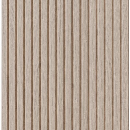 Designs Of Distinction 3/4" Tall Bevel Slat Tambour - White Oak (12"W x 96"L) 011296202WK1